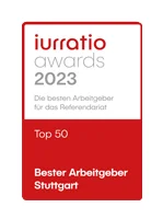 Iurratio Awards 2023 Kanzleien Iurratio 2023 Top Kanzlei Stuttgart