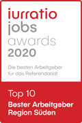 Iurratio: Bester Arbeitgeber 2020