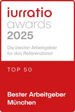 Iurratio 2025 Bester Arbeitgeber München Iurratio 2025 Bester Arbeitgeber München