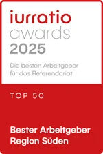 Iurratio 2025 Bester Arbeitgeber Region Süden Iurratio 2025 Bester Arbeitgeber Region Süden