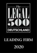 Legal 500 Deutschland 2020 - Топ 2 в области некоммерческого права