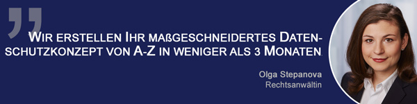 Datenschutzkonzept in 3 Monaten