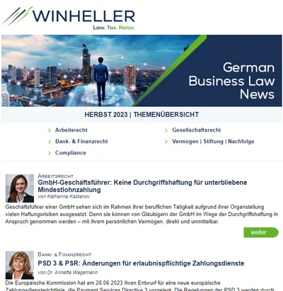 German Business Law News German Business Law News