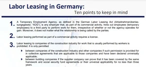 10 important points for leasing staff in Germany