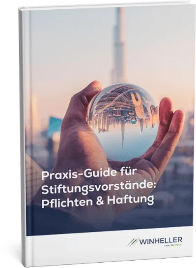 Cover des Praxis-Guides für Stiftungsvorstände