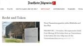 Lutz Auffenberg und Anka Hakert zur Regulierung von ICOs auf FAZ.NET Lutz Auffenberg und Anka Hakert zur Regulierung von ICOs auf FAZ.NET