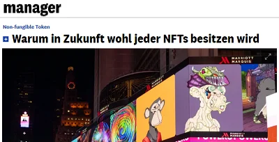 Stefan Winheller im manager magazin zur Zukunft von NFTs
