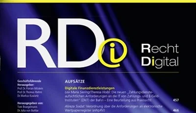 Fachartikel zu Initial Coin Offerings in RDi - Recht Digital