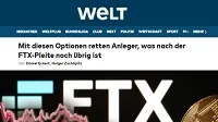 Tipps für FTX-Anleger in WELT