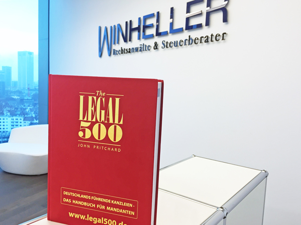 WINHELLER in the guide Legal 500 Germany
